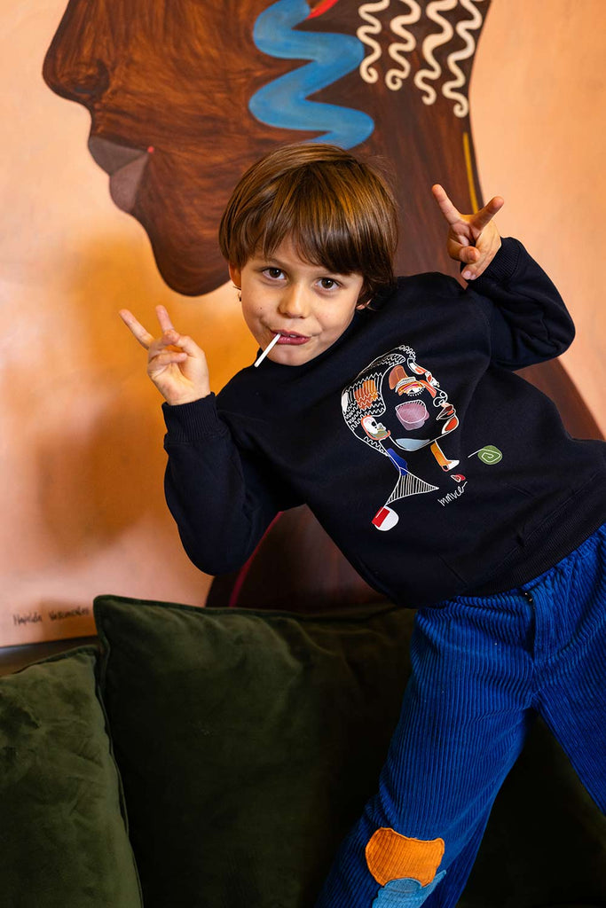 Kids Mafalda Navy Blue Jumper