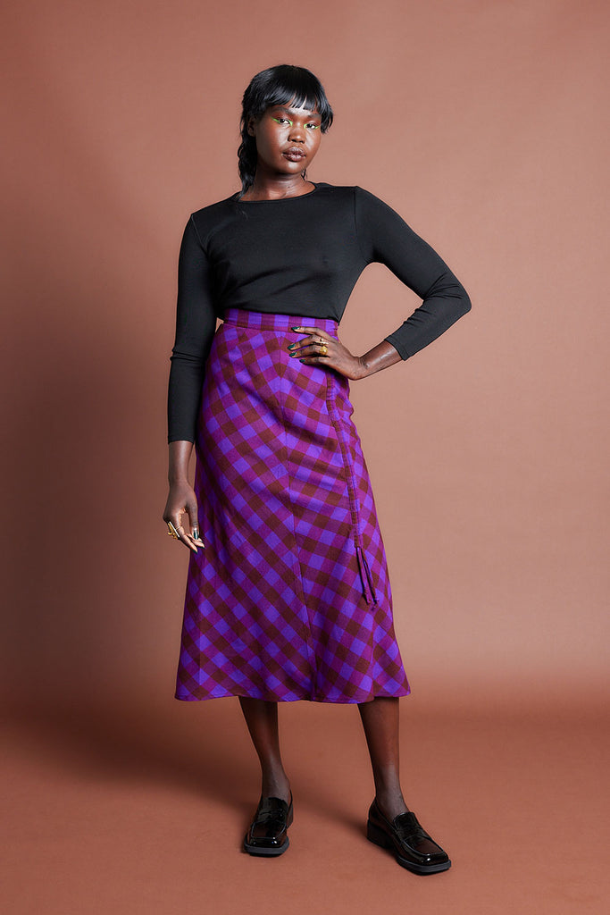 Twill Drawstring Skirt | Collective Closets