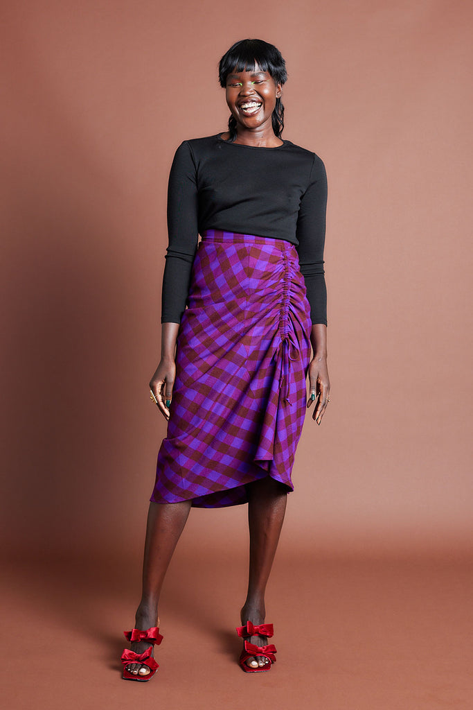 Twill Drawstring Skirt | Collective Closets