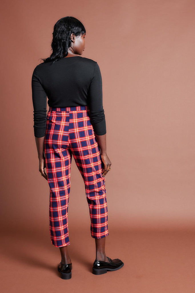 Urafiki High Waisted Pants | Collective Closets | Red