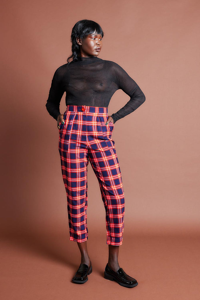 Urafiki High Waisted Pants | Collective Closets | Red